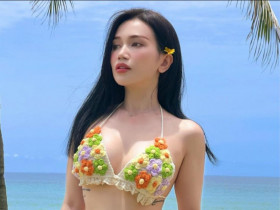 Thấp bé nhẹ cân, Sĩ Thanh kéo mặc toàn váy lả lơi, lên ảnh nhìn tưởng 1m7
