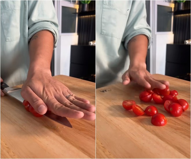 Chồng Ngô Thanh Vân chống nạng vẫn vào bếp, vừa nằm viện về còn đau đã tập tễnh chiều vợ làm món ngon - 8