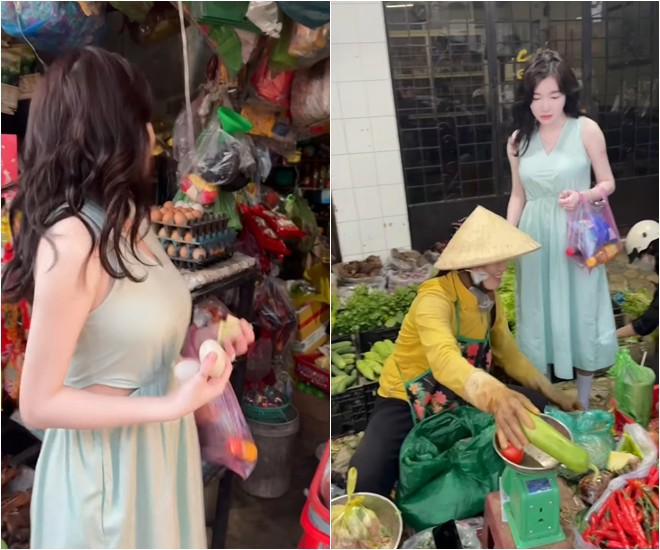 Bà mẹ nóng bỏng nhất nhì showbiz Việt cầm 200k đi chợ ở Đà Lạt, mua được những gì về làm cả mâm cơm ngon? - 2