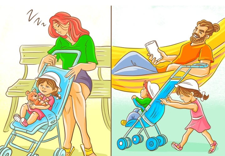 17 bức tranh chân thực về sự khác nhau giữa cách bố và mẹ nuôi dạy con - 12