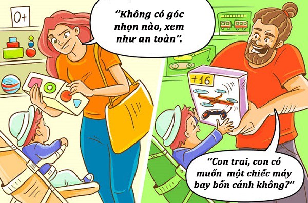 17 bức tranh chân thực về sự khác nhau giữa cách bố và mẹ nuôi dạy con - 13