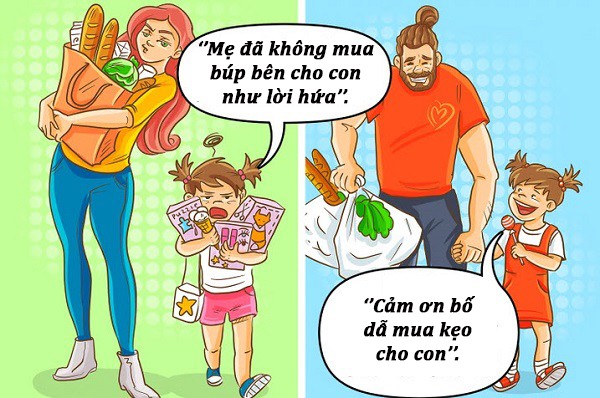 17 bức tranh chân thực về sự khác nhau giữa cách bố và mẹ nuôi dạy con - 8