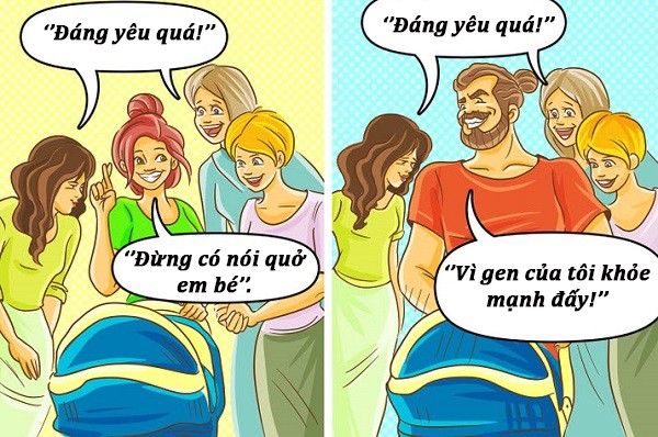 17 bức tranh chân thực về sự khác nhau giữa cách bố và mẹ nuôi dạy con - 10