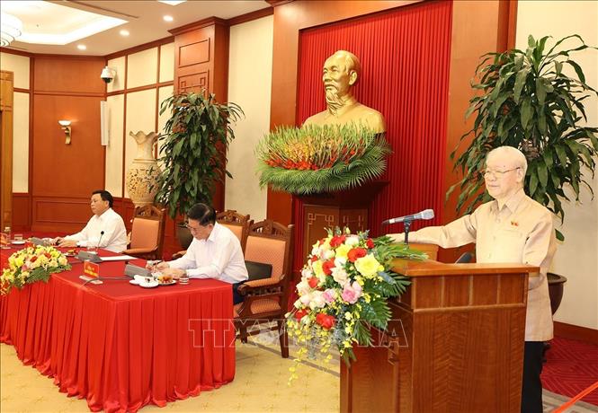 Tổng Bí thư Nguyễn Phú Trọng gặp mặt các điển hình toàn quốc trong học tập và làm theo Bác - 1