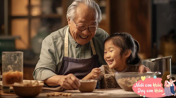 Con trai 3 tuổi lén lấy bánh bao, người bố tò mò đi theo nhìn hành vi của con rất vui mừng - 6