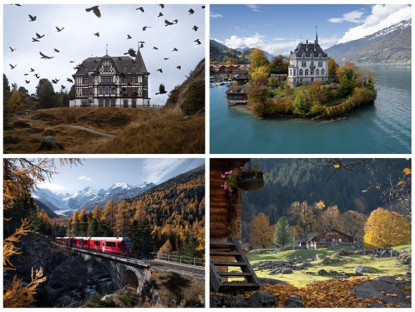 Du lịch - Những bức ảnh tuyệt đẹp về Thụy Sĩ vào mùa thu níu chân du khách
