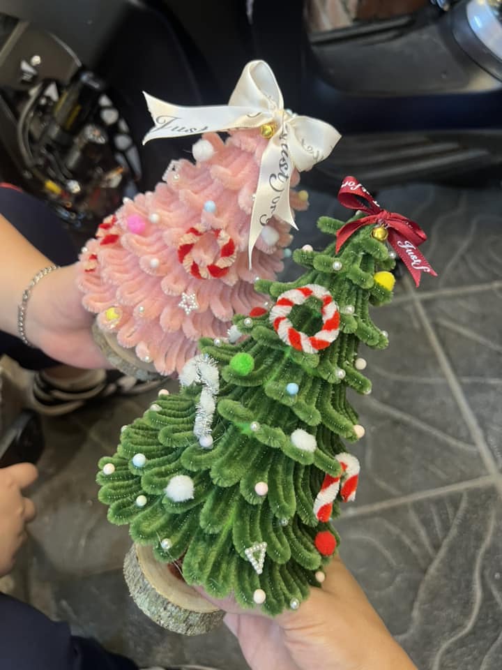 Chàng trai chỉ cách làm cây thông Noel bằng kẽm nhung với 71.000 đồng, vừa lạ mắt vừa dễ thương - 12