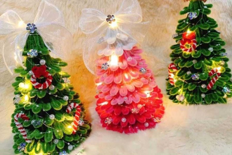 Chàng trai chỉ cách làm cây thông Noel bằng kẽm nhung với 71.000 đồng, vừa lạ mắt vừa dễ thương - 13