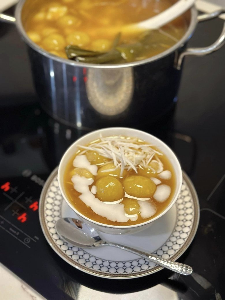 Nữ diễn viên VTV vác bụng to vào bếp nấu chè từ loại củ bình dân được quê chồng gửi, dân mạng thắc mắc 1 điều - 7