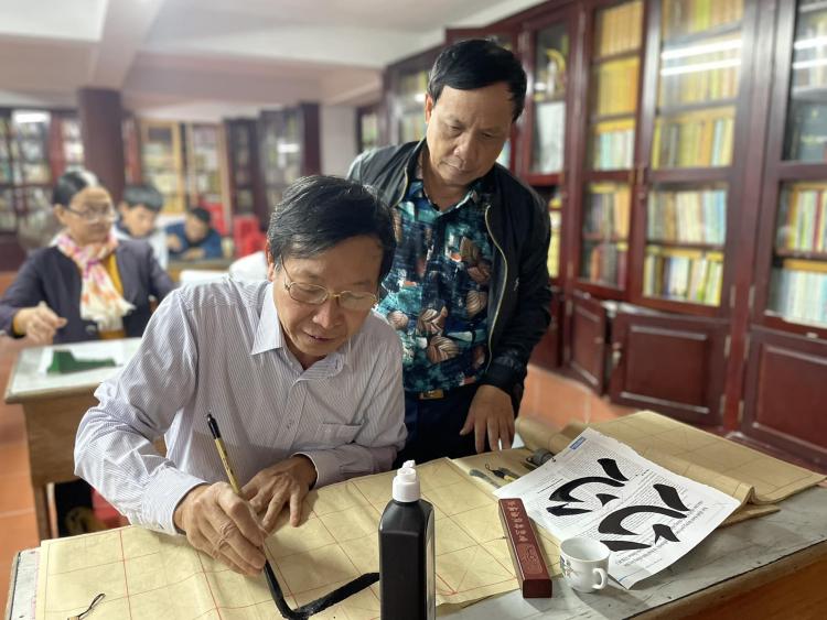 Song Thư Nhất Tâm Thiền - thư pháp của Nê Nội