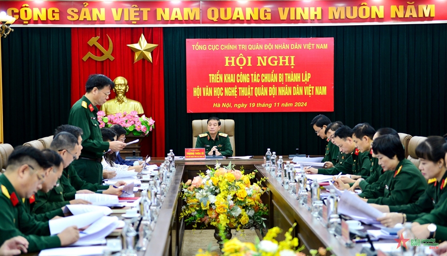 Hội nghị triển khai công tác chuẩn bị thành lập Hội Văn học nghệ thuật Quân đội nhân dân Việt Nam - 1