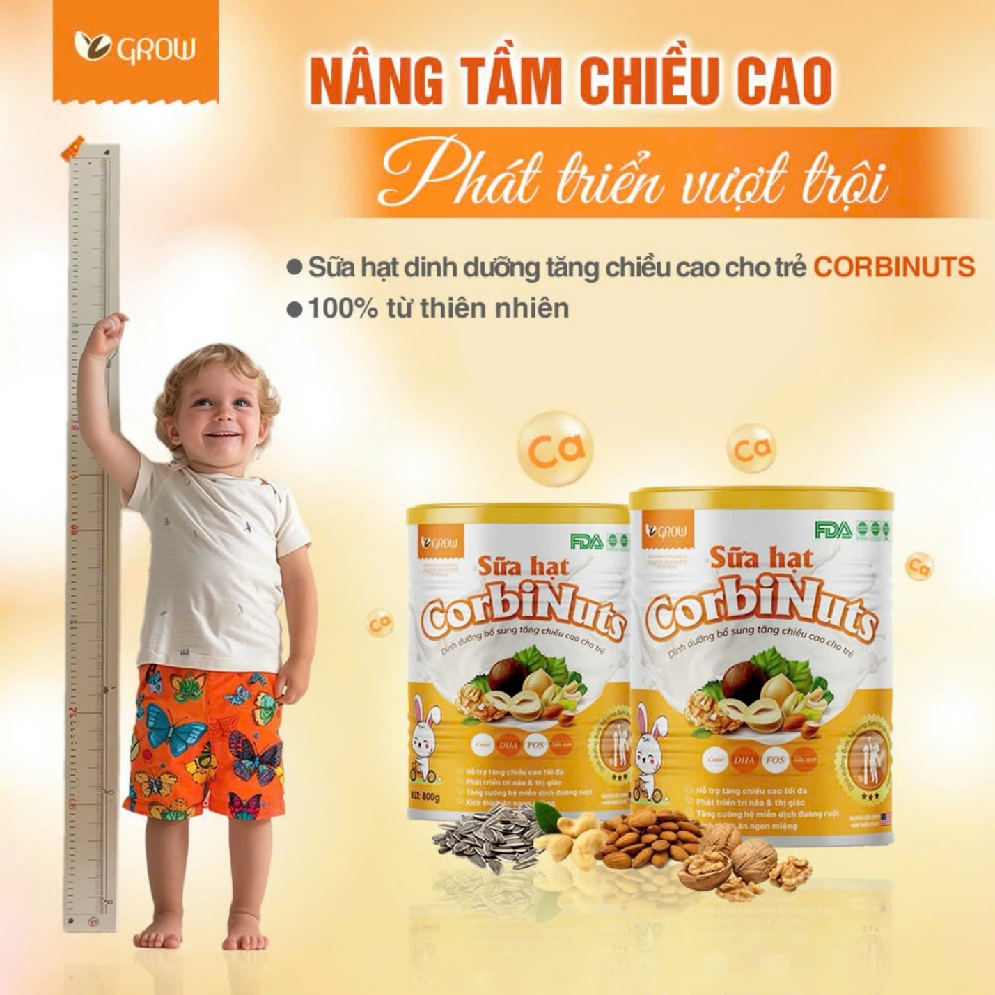 Sữa hạt Corbinuts Grow: Bổ sung dinh dưỡng hoàn hảo cho trẻ mỗi ngày - 1