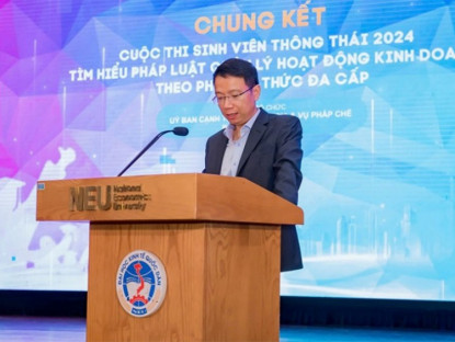 Thông tin doanh nghiệp - Chung kết cuộc thi &quot;Sinh viên thông thái 2024 - Tìm hiểu quy định pháp luật về quản lý hoạt động kinh doanh theo phương thức đa cấp&quot;