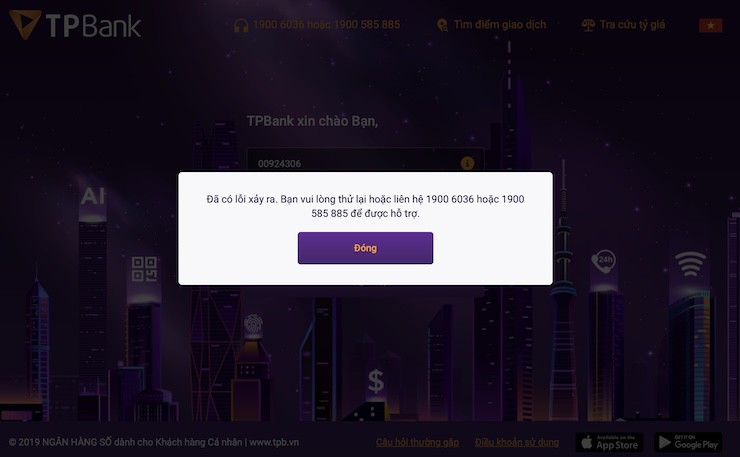 TPBank "sập" từ app tới web, khách hàng "than trời" - 2