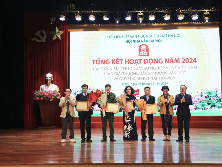 Giải thưởng Hội Nhà văn Hà Nội năm 2024 vinh danh 4 tác giả, tác phẩm