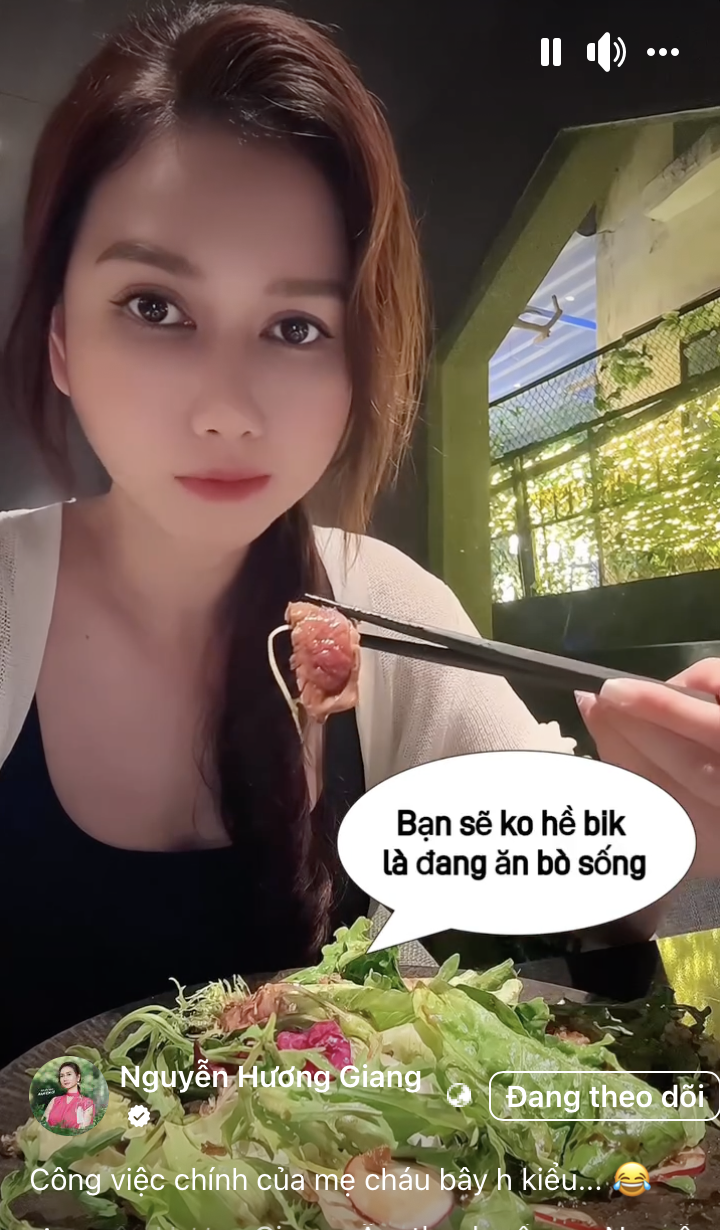 Bị góp ý mang thai vẫn ăn bò sống, diễn viên Hương Giang nói gì mà nhận được &#34;cơn mưa&#34; lời khen từ cộng đồng mạng - 2