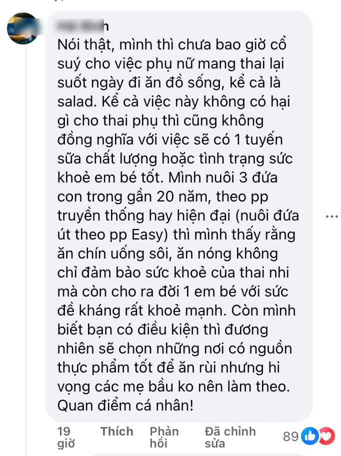 Bị góp ý mang thai vẫn ăn bò sống, diễn viên Hương Giang nói gì mà nhận được &#34;cơn mưa&#34; lời khen từ cộng đồng mạng - 3