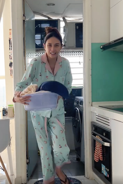 Võ Hoàng Yến gây sốt với vòng eo thon gọn chỉ 5 tuần sau sinh - 4