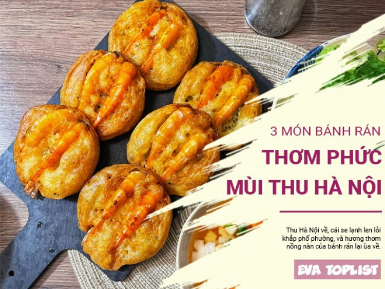 4 món bánh rán thơm phức hương vị thu Hà Nội