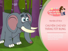Truyện cổ tích: Chú voi trắng tốt bụng