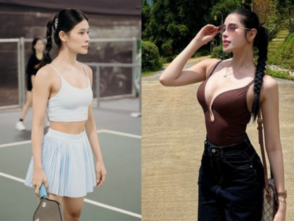 Thể thao - Hot girl &quot;vén váy&quot; chơi pickleball gây tranh cãi: Dàn người đẹp lên tiếng