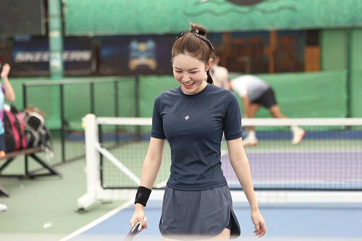 Hot girl Kiều Trinh so tài chân dài Lê Thúy cao 1m84 tranh chức vô địch pickleball - 9