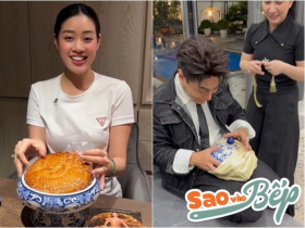 Dàn nghệ sĩ "khóc thét" khi nhận được bánh Trung thu của Hoa hậu Khánh Vân, một nàng hậu khác cũng bị chê