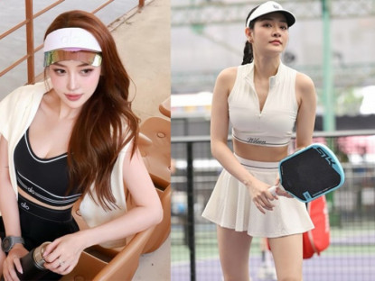 Thể thao - Người đẹp Đăng Thư &quot;đại chiến&quot; dàn mỹ nhân tại Pickleball Charity Cup