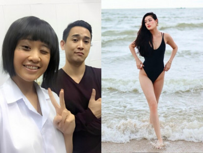 Gia đình - Cô bé niềng răng đen nhẻm selfie cùng nam thần Hứa Vĩ Văn dậy thì &quot;lột xác&quot; thành Hoa hậu, liên tục lộ dấu hiệu bầu bí