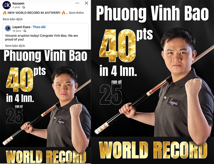 Bi-a thế giới kinh ngạc trước kỷ lục của Bao Phương Vinh, Quyết Chiến vào bảng “tử thần” - 2
