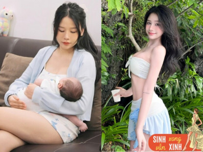 Gia đình - Từng nổi danh với visual như tỷ tỷ xứ Trung, vợ nam thần VTV đẻ xong đẹp &quot;mòn con mắt&quot;