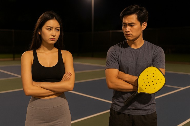 Đàn ông dỗi vợ, phụ nữ xích mích với chồng: Nửa đêm ra sân chơi pickleball - 1