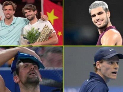 Thể thao - 2 anh em họ &quot;lên hương&quot;, Sinner - Djokovic gây thất vọng (Bảng xếp hạng tennis 13/10)
