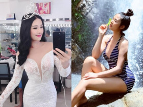 Ai là Hoa hậu hiến máu nhiều lần, vừa đẻ con với chồng làm ở Bộ Ngoại giao, sau sinh "lột xác" như gái son?