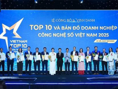 Thông tin doanh nghiệp - QD.TEK được vinh danh kép tại Vietnam Top 10 Tech &amp; Map 2025 – Dấu ấn trên hành trình kiến tạo Việt Nam số