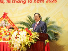 Thủ tướng Chính phủ Phạm Minh Chính về dự và chỉ đạo Đại hội Đại biểu Đảng bộ tỉnh Thanh Hóa lần thứ XX, nhiệm kỳ 2025-2030