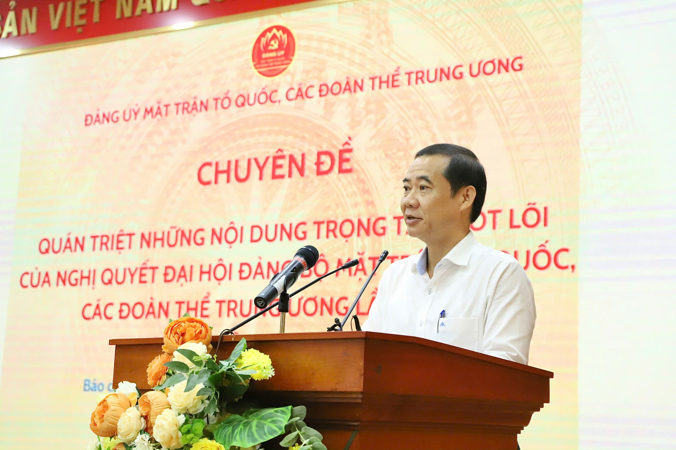 Đảng ủy Mặt trận Tổ quốc, các đoàn thể Trung ương tổ chức Hội nghị nghiên cứu, học tập, quán triệt 3 chuyên đề quan trọng - 3
