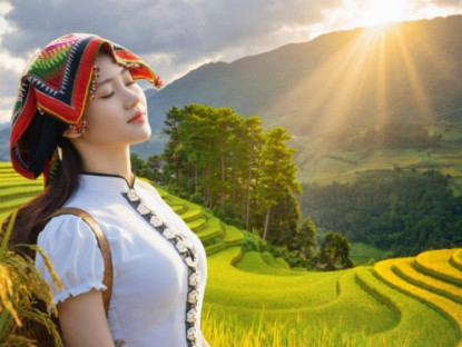 Du lịch - Mê mải nắng thu rót vàng trên ruộng bậc thang Mù Cang Chải