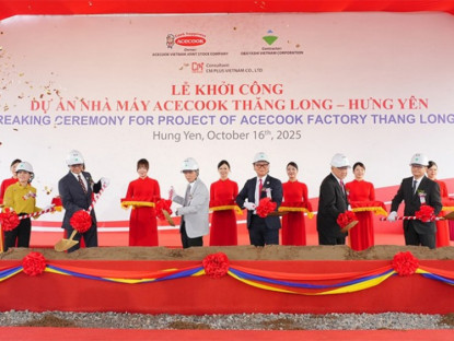 Thông tin doanh nghiệp - Acecook Việt Nam khởi công Nhà máy Thăng Long – Bước tiến mới trong hành trình vươn tầm thế giới