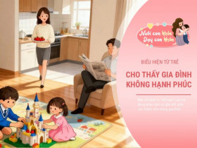 3 biểu hiện tính cách của trẻ cho thấy bố mẹ đang không hạnh phúc