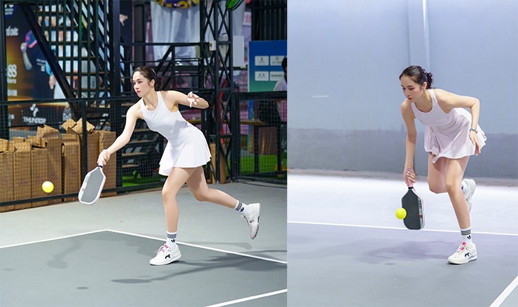Siêu mẫu Lê Thu An vô địch pickleball, Moon Võ xoạc chân khiến cư dân mạng trầm trồ - 2