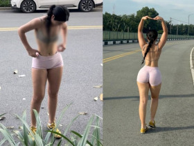 Cô gái “thả rông” chạy bộ: Cộng đồng mạng dậy sóng vì quá nhạy cảm