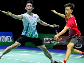 Huyền thoại cầu lông Tiến Minh thua sốc 