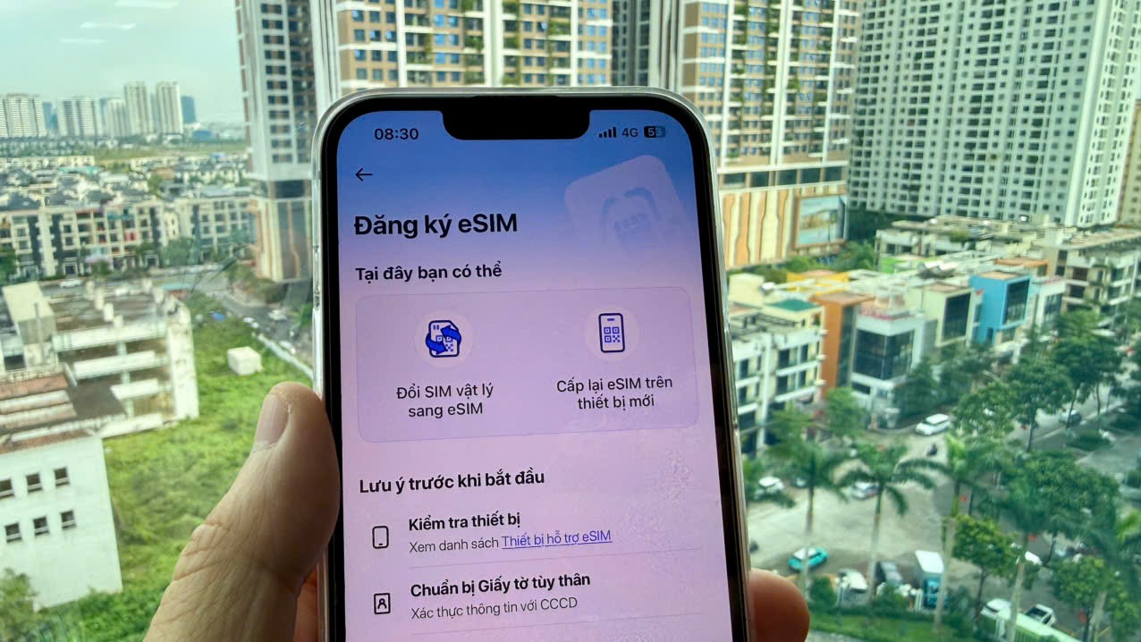 Cách chuyển đổi eSIM Vina, Mobi, Viettel ngay tại nhà - 1