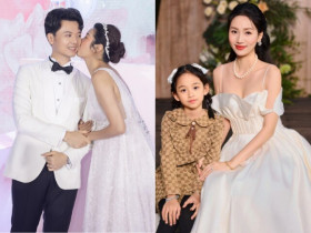 2 nàng hậu Việt bế bụng bầu làm đám cưới với chồng đại gia: Người đẻ xong mới tốt nghiệp đại học, người U40 trẻ như chị gái của con