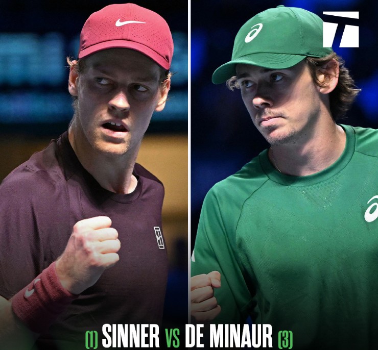 Tennis đỉnh cao ATP 500: Sinner kịch chiến De Minaur, Musetti "làm khổ" Zverev - 1