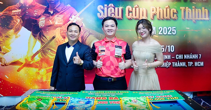 Bao Phương Vinh giành “mưa” giải thưởng bi-a, nhận quà đặc biệt tại Siêu Cúp - 3