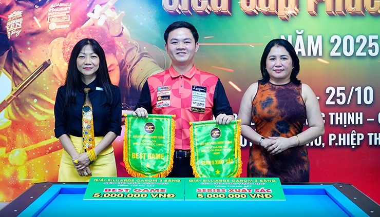 Bao Phương Vinh giành “mưa” giải thưởng bi-a, nhận quà đặc biệt tại Siêu Cúp - 4