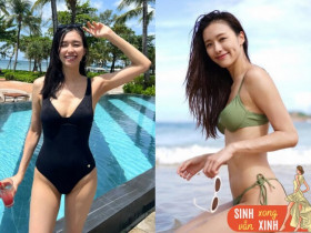 Hoa hậu gây sốt tại đảo ngọc Phú Quốc sau 3 tháng sinh con, đường cong siêu thực của gái hai con khiến người xem ngộp thở