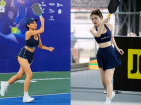 Người đẹp pickleball Huyền Berry vô địch khó tin, hot girl Kiều Trinh thắng 6 trận liền